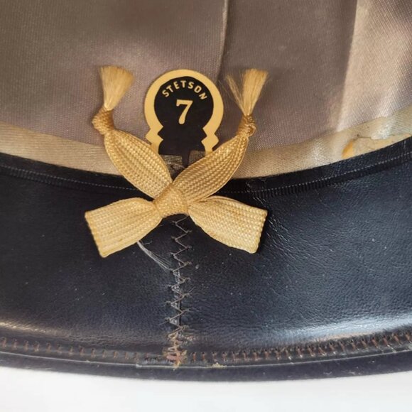 Royal De Luxe Stetson Men's Black Bowler Hat Size (7) Vintage - Picture 7 of 8